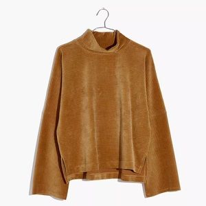 Texture & Thread by Madewell Corduroy Mock Neck Top